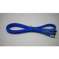 Sleeved Sata-Data Kabel 60cm - Blau