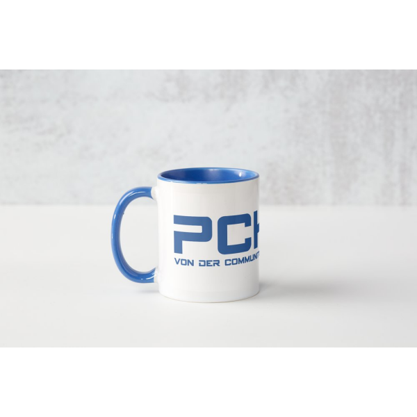 PCHMG Premium Tasse mit Logo &amp; Schriftzug