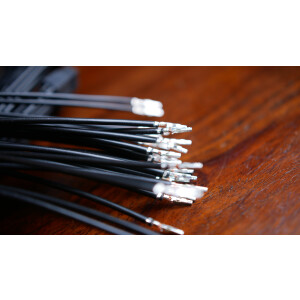 High Quality PSU Cables/ Short Extension Adapter Seasonic Focus &amp; Prime GX/PX/TX 24Pin ATX Schwarz 30cm