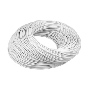 Litze/ Wire I Einzelader 1,5mm&sup2; Wei&szlig; 1m