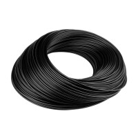 Litze/ Wire I Einzelader 1mm&sup2; Schwarz