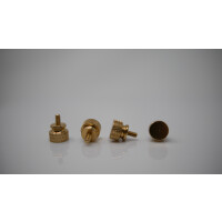 R&auml;ndelschraube/ Thumbscrew eloxiert  Gold U6-32